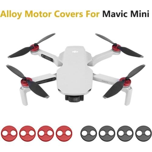 4Pcs/Set Aluminum Alloy Motor Covers Dustproof Protection Cover Guard Cap for DJI Mavic Mini Drone Accessories