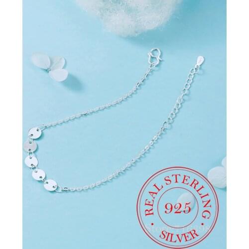 925 Sterling Silver Round Bead Charm Bracelet For Women Bracelet &Bangle Fashion Jewelry Birthday Party Gift