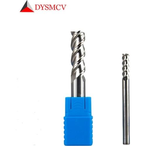 1pc 10mm 12mm End Mill 75mm 100mm 150mm Full length 3 Flute HRC50 Carbide endmill machine cnc Lathe Milling Cutter tools