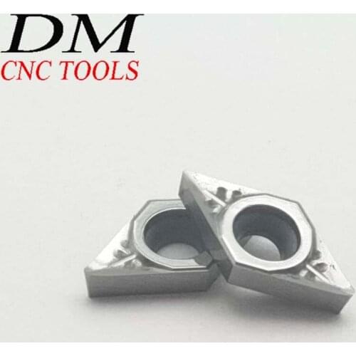 10Pcs DCGT070204 AK H01/DCGT21.51-AK H01 Aluminum blade Inserts Carbide inserts cncTurning blade tool Lathe