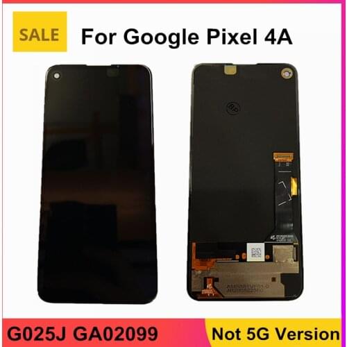 100% Tested OEM OLED For Google Pixel 4A LCD Display Screen Touch Digitized Assembly For Google 4A G025J GA02099 LCD 4G