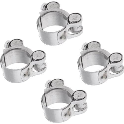 4 Pieces Exhaust Pipe Clamp Clip For 23mm-25mm Motorcycle Muffler Silencer