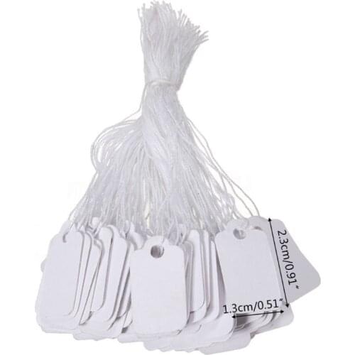 500 Pcs Price Label Tags String Jewelry Clothing Display Merchandise Price Tags