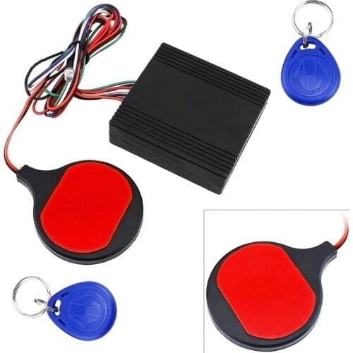 12V Motorcycle ID Card Sensing Stealthy Lock Anti-theft Device Intelligent IC Swiping Card Sensing Lock for Motorbike Scooter