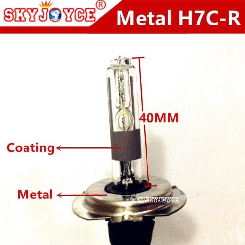 DHL freeshipping 20X metal H7CR LIGHT hid bulb short H7C hid 4300K 5000K 8000K 6000K H7CR coating layer 40MM H7CR HID LIGHT BULB