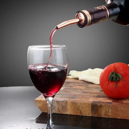 Wine Pour Stainless Steel Wine Alcohol Liquor Dispenser Bottle Cap Free Flow Bar Barware Kitchen Wine Bottle Pour Spout Stopper