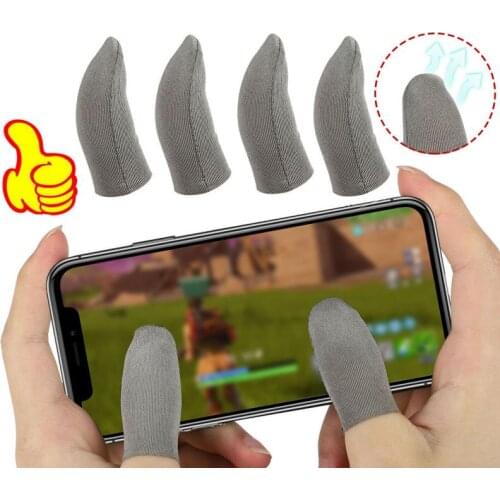 2/6/10/20Pcs Game Finger Sleeve Breathable Fingertips For Games Anti-Sweat Touch Screen Finger Cots Cover Sensitive Mobile Touch