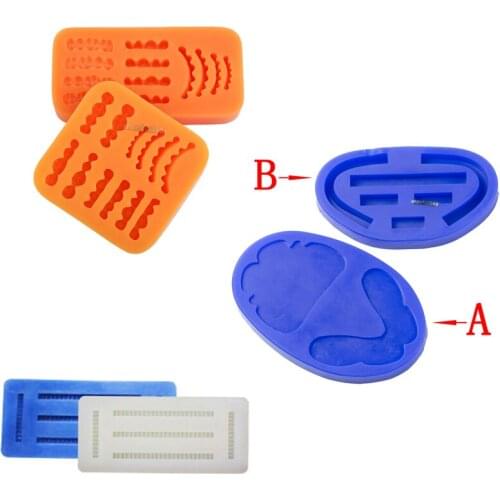 1 pcs dental wax figure film model base laboratory denture laboratory wax tooth rubber model inverted mold