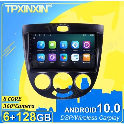 IPS Android 10 6+128G Carplay 360° Camera For Buick Excelle 2004-2007 Radio Multimedia Player Tape Recorder Video GPS Head Unit
