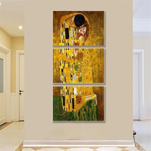 African Women Poster Vintage Wall Art Retro Canvas Painting 3 Piece Couple Romantic Abstract Hallway Decoration for Living Room