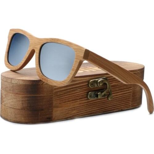 Ablibi Mens Womens Polarized Full Charcoal Bamboo Frame Classic Wooden Coated Sunglasses vintage Floating Glasses in Box