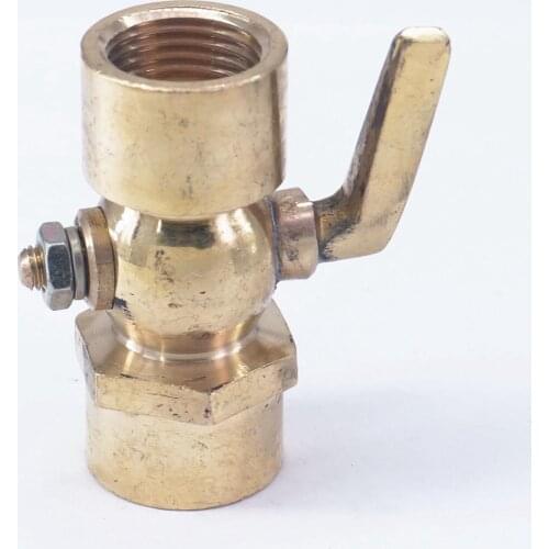 Brass Drain petcock Shut Off Valve 1/2" BSP Female to 1/2" BSP Female threaded for Fuel Gas Oil Air