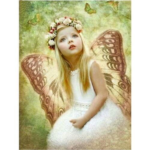 Diy Full diamond painting cross stitch kits diamond Embroidery Fairy girl pictures mosaic Crafts Needlework wall art decorative
