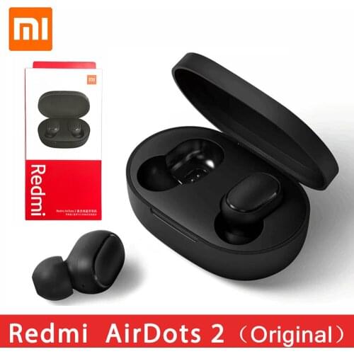 Original Mi Airdots 2 Xiaomi Redmi TWS Earphone True Wireless Bluetooth 5.0 Mi True Wireless Earbuds Noise Reduction With Mic