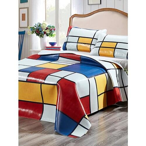 Cowhide Bed Pad Bed-mat For Summer Fitted Sheet House Bedding King Queen 180x200cm