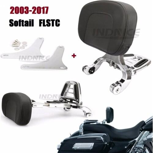 Adjustable Driver Backrest For harley FLSTC/I Heritage Classic 03-17 ,2006 FLST/I Heritage, FLSTN Deluxe 07-17 ,FLSTSC 05-07 Bac