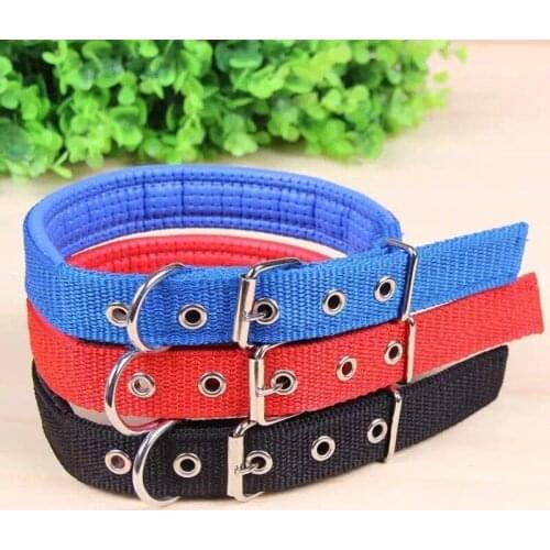 Adjustable Nylon Pet Dog Collar For Small Large Dogs Durable Puppy Big Dog Collars Pitbull Pug Products For Pets Honden Halsband