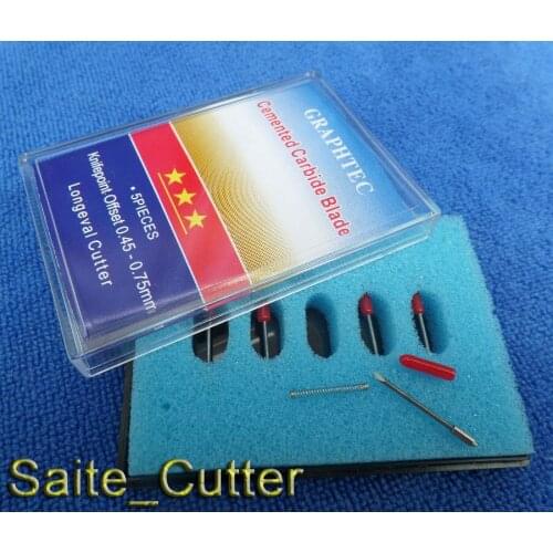 Free shipping 5pcs 45 + 5pcs 60 Degree HIGH QUALITY CB09 Graphtec Blade Cutting Plotter Vinyl Cutter