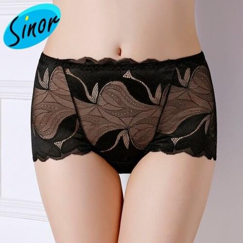 [Bottom Price]Yumei 222 Sexy Lace High Waist Underwear Womens Hollow Pure Cotton Plus-sized Version 200 Jin Briefs
