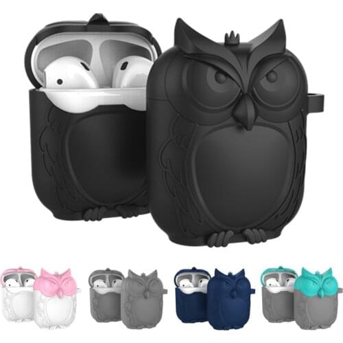 Owl Shape Silicone Shockproof Waterproof Protective Cover Case For AirPods