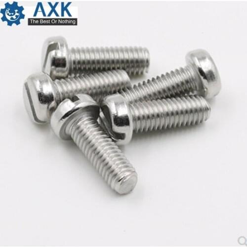 Screw Stainless Steel 100pcs/lot Machine M1.6 M2 M2.5 M3 Stainlness High Quality Service Electrical Pan Slotted Cheese Head
