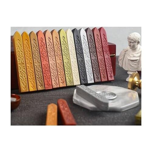 2pc Sealing Wax Stamp Seal Colorful Antique Strips Candle Beeswax Sigillo for Postage Letter Retro Wedding Envelope Invitation