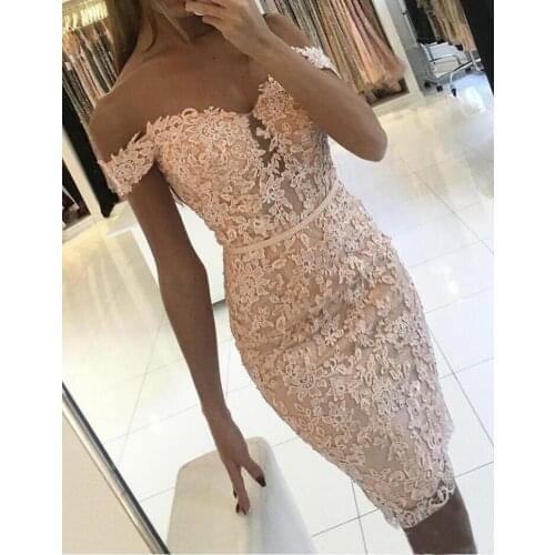 Women Off Shoulder Backless Lace Floral Dress Bridesmaid Evening Party Ball Prom Gown Formal Wedding Dresses Prom Dress