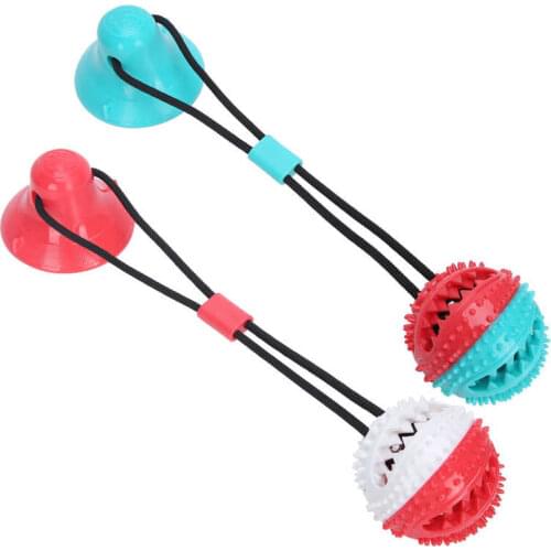 Chew Bone Slipper Squeaky Ball Dog Toys Pet Toys for Dog Chewing Toy Dog Chew Suction Cup Ball Interactive Pet Molar Teeth