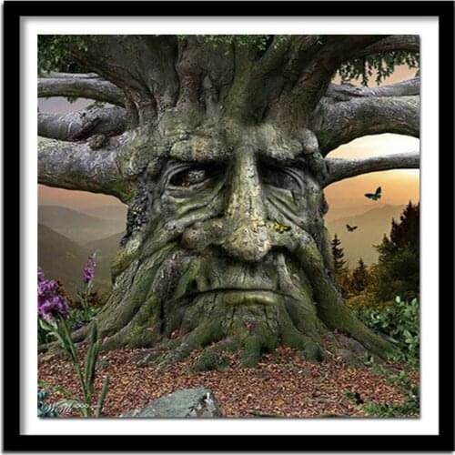 100% Full 5D Diy Daimond Painting Big Tree Uncle 3D Diamond Painting square Rhinestones Diamond Embroidery Decor Diamond Gifts