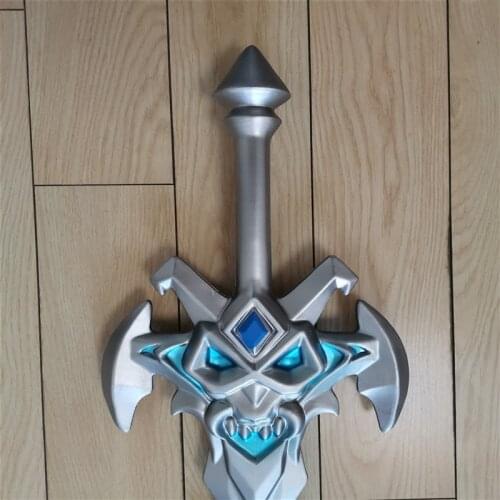 102CM Cosplay Hot Game King of Glory Arthur the Death Knight Sword Weapon Prop for Halloween Carnival Role Play PU Game Toy Prop
