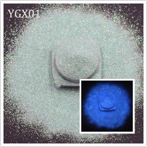 1g/Bag Neon Phosphor Powder Nails Glitter Powder 6 Colors Rare Earths Dust Long-Acting Phosphor Luminous Powder Glow in the Dark
