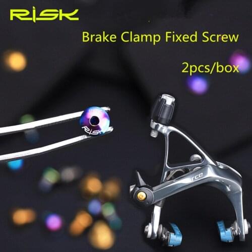 2 Pcs C Brake Clamp Release Screw Road Bike Bicycle Accessories Titanium Alloy V Brake Caliper Fixed Screw Adjustment Bolt
