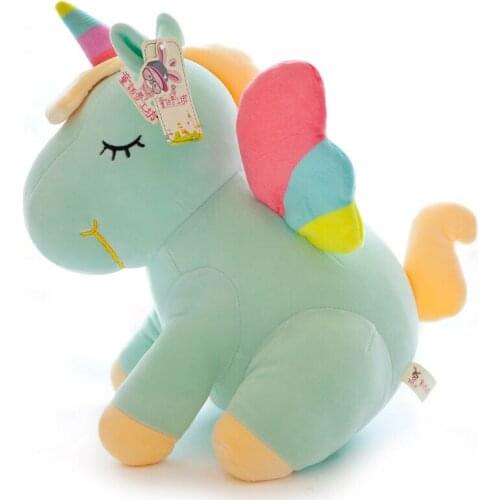 30cm Cute Rainbow Unicorn Plush Toys Lovely Unicorn Stuffed Animal Horse Toy Doll Children Toys Baby Cuddle Toys Birthday Gifts