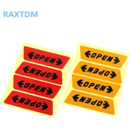 4pcs/set Car styling Door Open Warning Stickers For Subaru XV Forester Outback Legacy Impreza XV BRZ Tribeca