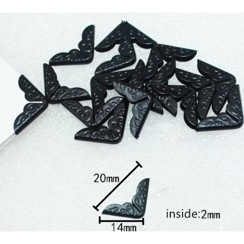 Antique Protector Black Book Scrapbooking Albums Menus Corner Protectors Metal Corners For Books 14*14mm 10PCs