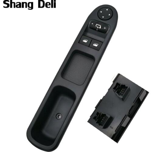 Car Electric Window Switch Front Left Driver Side Window Control Regulator For Peugeot 307 2000 2001 2002-2005 96351622XT