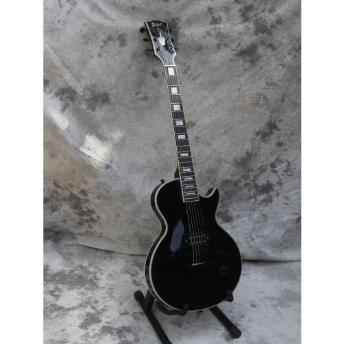Electric Guitar, Vintage, Handmade,High Quality, Unique,Exquisite,Unusual,Black,Mahogany,Rosewood