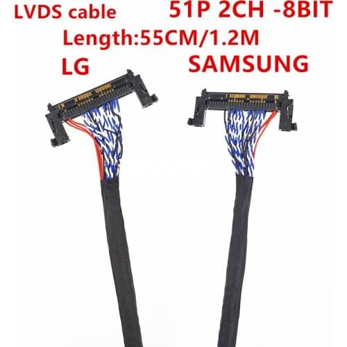 FIR-E51PIN LVDS Cable 2 Ch 8-bit 51 Pins 51pin Dual 8 LVDS Cable LCD Panel