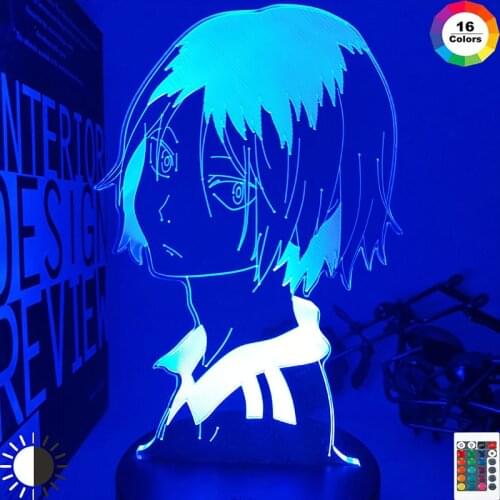 Haikyu!! 3D Led Night Light Anime Kozume Kenma Lamp for Bedroom Decor Nightlight Kids Children Birthday Gift Haikyuu Kenma Light