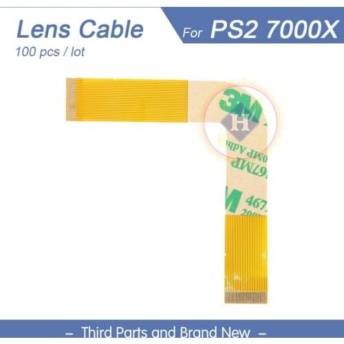 HOTHINK 100pcs/lot New 7000x Drive Laser Lens Pickup Ribbon Flex Cable Repair Parts For PS2 PlayStation 2