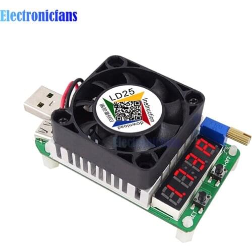 LD25 LD35 USB Intelligent Trigger Electronic Load Tester QC2.0 QC3.0 Micro USB Interface Digital Tube LED Display 25W 35W 4A 5A