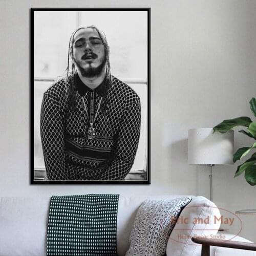 Malone Hip Hop Rap Music Star Canvas Painting Posters And Prints Pictures On The Wall Nordic Decoration Home Decor Affiche