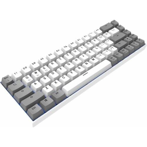 F12 68 Keys Bluetooth RGB Mechanical Keyboard Dual Mode Wireless Charging Gaming Keyboards For Game Laptop PC - White Switch