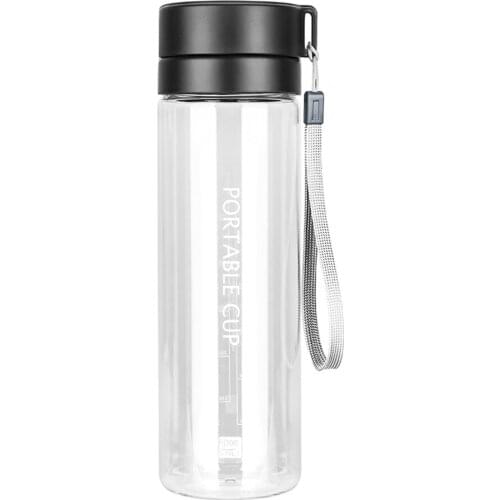 Small Capacity Water Bottle Transparent Plastic Water Bottles Outdoor Sports Portable Filtered Water Bottles Gym Bottle EA60SH