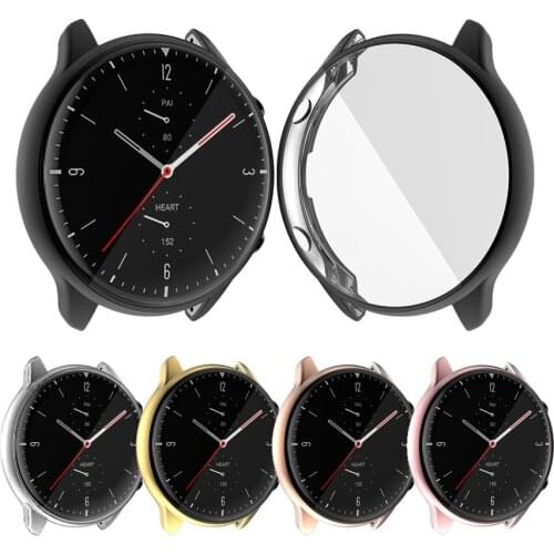 Soft TPU Protective Case for Amazfit GTR 2 Smart Watch Full Cover Protector Shell Frame for Xiaomi Huami Amazfit GTR 2 Bumper