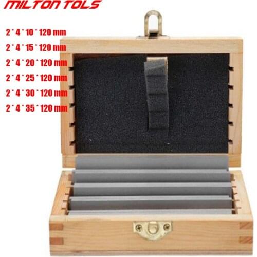 6 Pairs 12Pcs Parallel Pad Gauge Block Alloy Steel CNC Milling Pads Set 120mm x (10-35Mm) for Vice Milling Machine Lathe