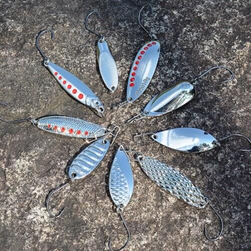 Spinner Spoon Lure Fishing Kit Sinking Metal Sequins Far Cast Artificial Bait for Luya Rock Fishing Beginner Ferocious AliceFish