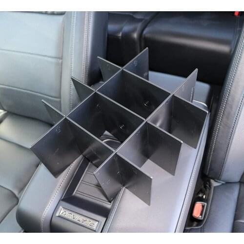 Car Center Console Organizer Insert Board Interior Accessories For Toyota Tundra 2014-2020 Auto Console Tidying Armrest Box