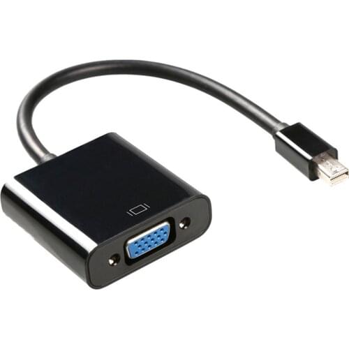 Mini DP to VGA 1080P Thunderbolt Mini DisplayPort Male to VGA Female Adapter Converter Cable For MacBook Air Pro iMac Mac Mini