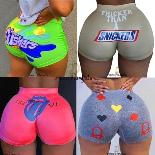 New Women Summer Shorts Emptied Skinny Casual Elastic Mid Waist Fitness Biker Fashion Athletic Soft Elastic Short Dropshipping